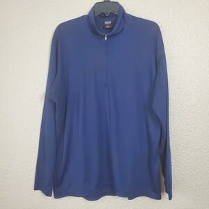 Patagonia Men's Capilene 1/4 Zip Shirt, XL, Blue, Made in the USA. See photos #3